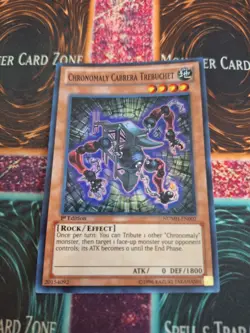 Yugioh Chronomaly Cabrera Trebuchet NUMH-EN002 Super Rare 1st Edition Near Mint - Image 1