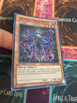 Yugioh Chronomaly Cabrera Trebuchet NUMH-EN002 Super Rare 1st Edition Near Mint - Image 2