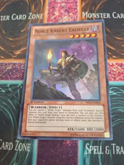 Yugioh Noble Knight Eachtar PRIO-EN082 Super Rare 1st Edition Near Mint - Image 1