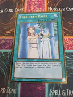 Yugioh Forbidden Dress PGLD-EN049 Gold Rare Unlimited Near Mint - Image 1