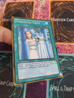 Yugioh Forbidden Dress PGLD-EN049 Gold Rare Unlimited Near Mint - Image 2