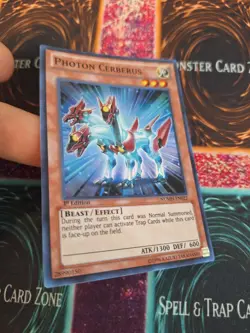 Yugioh Photon Cerberus NUMH-EN022 Super Rare 1st Edition Near Mint - Image 2