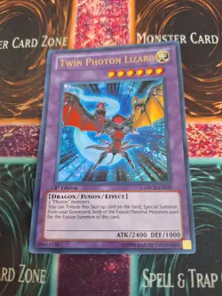 Yugioh Twin Photon Lizard ORCS-EN039 Ultra Rare 1st Edition Near Mint - Image 1