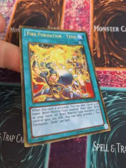Yugioh Fire Formation - Tenki PGLD-EN050 Gold Rare Unlimited Near Mint - Image 2