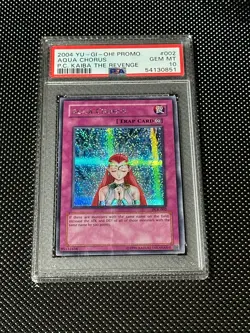 YUGIOH PSA 10 2004 Aqua Chorus PCK-002 Secret Rare Promo *0851 - Image 1