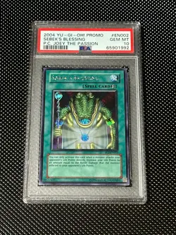 YUGIOH PSA 10 2004 Sebek's Blessing PCJ-EN002 Secret Rare Promo *1992 - Image 1