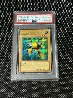 YUGIOH PSA 10 2003 Beta the Magnet Warrior DOR-002 Secret Rare Promo *0085 - Image 1