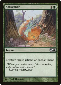 MTG Naturalize NM Magic 2014 M14 English Magic Gathering card - Image 1