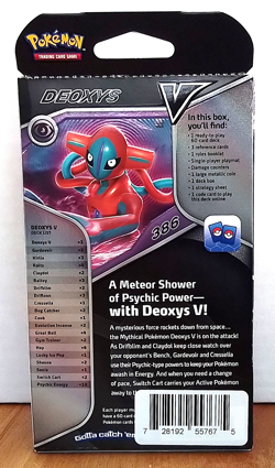 Pokemon Trading Cards - V Battle Deck - DEOXYS V (60-Card Deck) - NEW! - Image 3