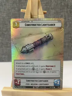 Star Wars Unlimited LOF - Constructed Lightsaber Hyperspace Foil Card 1001 - Image 1