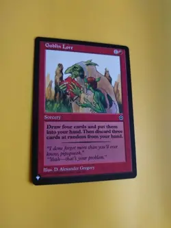 Goblin Lore. Sorcery Magic the Gathering Card.- the list - Image 3