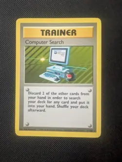 Pokemon TCG Computer Search Base Set Unlimited Rare Card 71/102 - Image 1