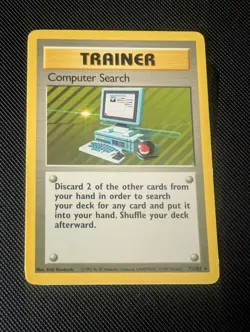 Pokemon TCG Computer Search Base Set Unlimited Rare Card 71/102 - Image 1