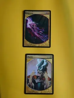 Blightning & Mortify Textless Player Rewards Magic the Gathering 2 Card. - Image 1