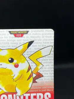 MP Pikachu Pokemon Carddass Red No.025 Very Rare Nintendo Japanese Pokemon Card - Image 5