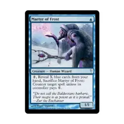 WOTC MtG Coldsnap Martyr of Frost (C) (Foil) NM - Image 1
