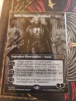 Sorin, Imperious Bloodlord - Borderless - Innistrad Remastered - INR MTG NM-M - Image 1