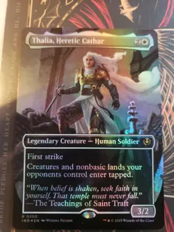 Thalia, Heretic Cathar - Foil - Borderless Innistrad Remastered NM-M MTG - Image 1
