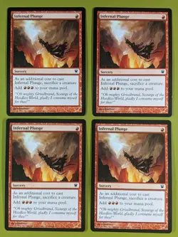 Infernal Plunge x4 Innistrad 4x Playset Magic the Gathering MTG - Image 1