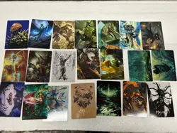 Magic the Gathering - 200 Art Series Card Lot Set - RARE Gold Stamps MTG - Image 1
