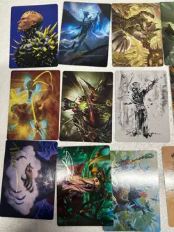 Magic the Gathering - 200 Art Series Card Lot Set - RARE Gold Stamps MTG - Image 2