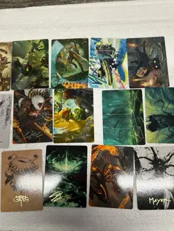 Magic the Gathering - 200 Art Series Card Lot Set - RARE Gold Stamps MTG - Image 3