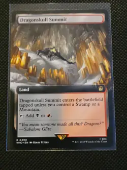Dragonskull Summit - #490 - Extended Art - Rare - Magic MTG Doctor Who Dr. - WHO - Image 1