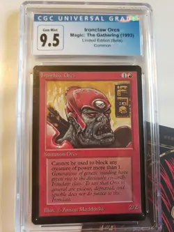 Ironclaw Orcs Beta CGC Gem Mint 9.5 MTG PSA Magic Minty CGC 9.5 ( New 10) - Image 1