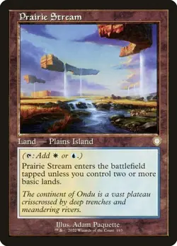 Prairie Stream (Retro Frame) Commander: the Brothers' War MTG Magic - Image 1