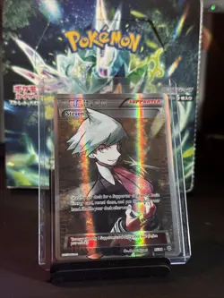 Pokemon TCG Steven Trainer Card Full Art Holo, XY Ancient Origins, Card 95/98 - Image 1