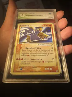 Pokemon Groudon Gold Star 111/113 EX Specie Delta Italian Holo - Image 2