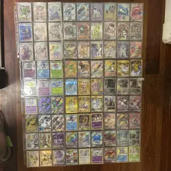 18 Pages Of Full Art Pokemon Cards Near Mint Cond. Tcg Declared Value 800$! 🔥 - Image 2