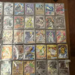 18 Pages Of Full Art Pokemon Cards Near Mint Cond. Tcg Declared Value 800$! 🔥 - Image 5