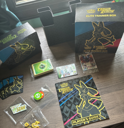 Pokemon Crown Zenith ETB (JUST NO PACKS AND SLEEVES) But Everything Else In Pic - Image 1