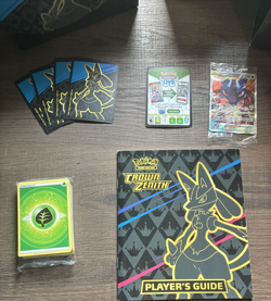 Pokemon Crown Zenith ETB (JUST NO PACKS AND SLEEVES) But Everything Else In Pic - Image 3