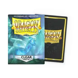 Dragon Shield Matte 100 Sleeves - Protective Sleeves CLEAR Magic Pokemon - Image 1