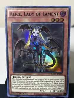 YuGiOh: Alice, Lady of Lament BACH-EN028 Battle of Chaos 1st Edition Super Rare - Image 1