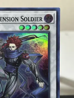 Yugioh: Dark Dimension Soldier Super Rare Variant (1st Edition) - BACH-EN043 P - Image 5