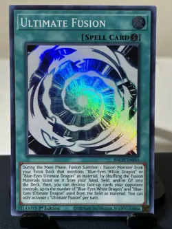 YuGiOh Ultimate Fusion BACH-EN051 Battle of Chaos 1st Edition Super Rare Variant - Image 1
