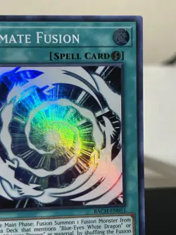 YuGiOh Ultimate Fusion BACH-EN051 Battle of Chaos 1st Edition Super Rare Variant - Image 2