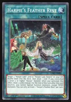Harpie's Feather Rest - LDS2-EN086 - Common - 1st Edition Yugioh - Image 1