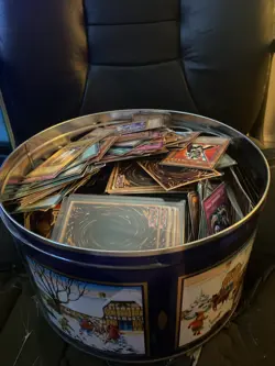 Huge Tin Bulk Of 400+ YuGiOh Playing Cards - Image 1