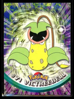 1999 Topps TV Animation Victreebell #71 Green Logo Non Foil Pokemon Card - Image 1
