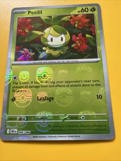006/086 Petilil - Master Ball Reverse Holo - Black Bolt - Pokemon Card TCG - Image 2