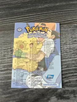Checklist - TOPPS BLUE Logo - The First Movie - NON-Holo - POKEMON CARD - NM - Image 2