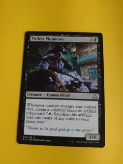 Pitiless Plunderer . RIX Human Pirate. Magic the Gathering Card. - Image 2