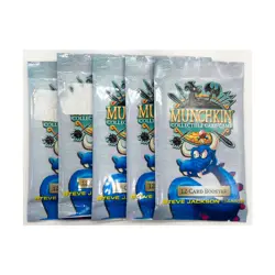 SJG Munchkin CCG Munchkin Collectible Card Game Booster Pack (5 Packs) New - Image 1