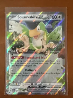 Squawkabilly ex NM 075/091 Double Rare Paldean Fates Pokemon TCG Card - Image 1
