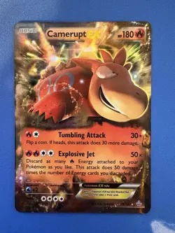 Camerupt Ex - XY Primal Clash 29/160 Rare Holo Pokemon Card 2015 NM - Image 1