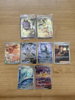 Pokemon Card Lot Random SV Cards Full Arts & Sealed Promos VALUE OF $175 - Image 1